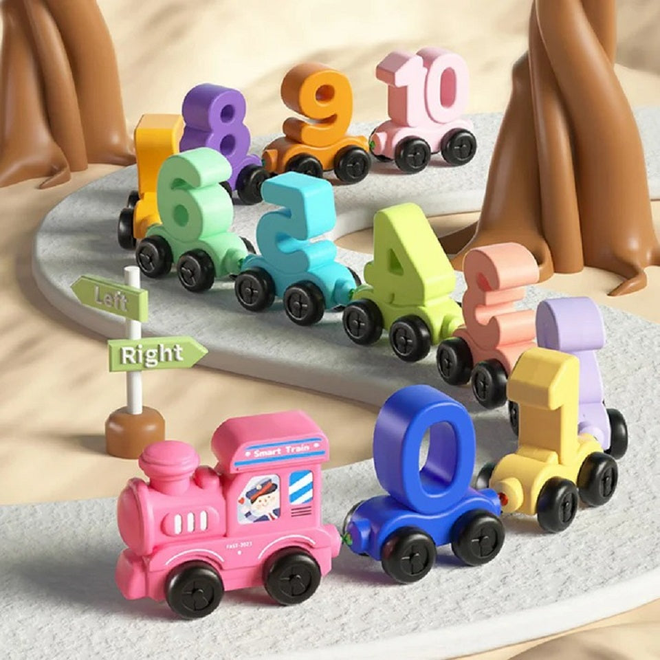 Magnetic Digital 0-10 Numbers Sorting Train