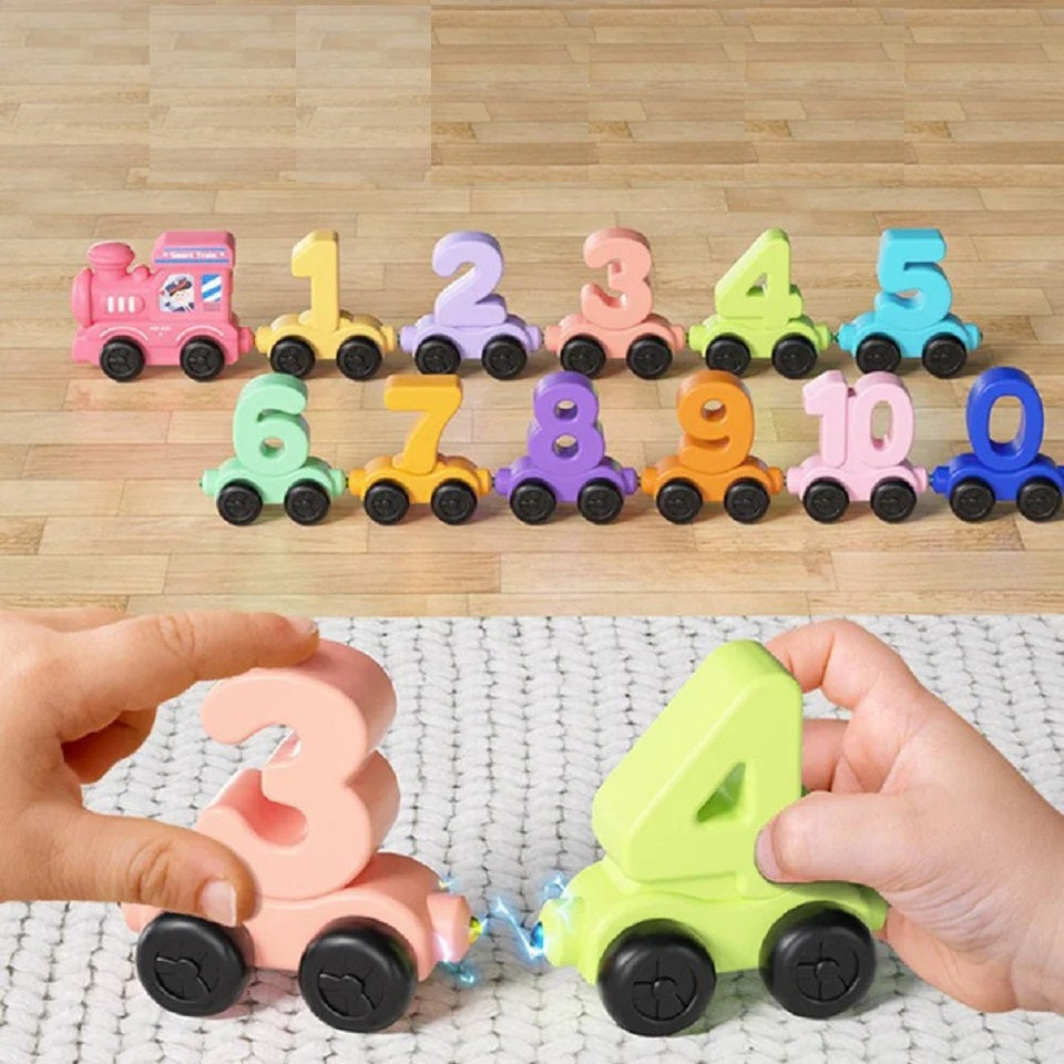 Magnetic Digital 0-10 Numbers Sorting Train