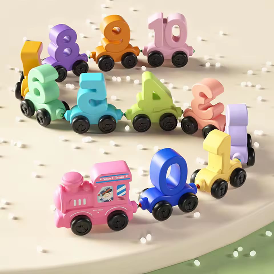 Magnetic Digital 0-10 Numbers Sorting Train