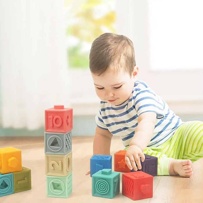 Multicolor Soft Rubber Alphabets & Numbers Blocks