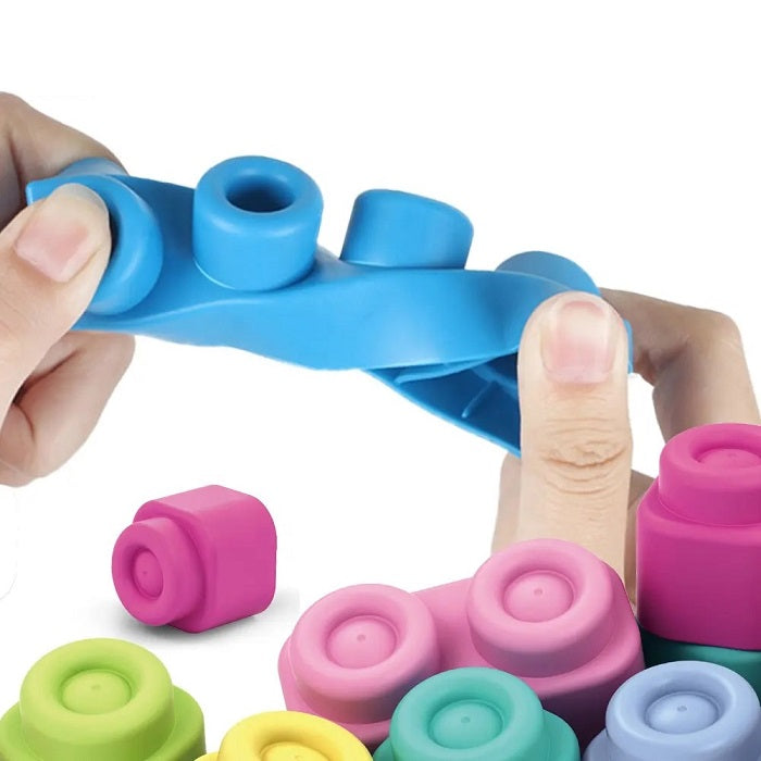 Multicolor Soft Rubber Building Blocks