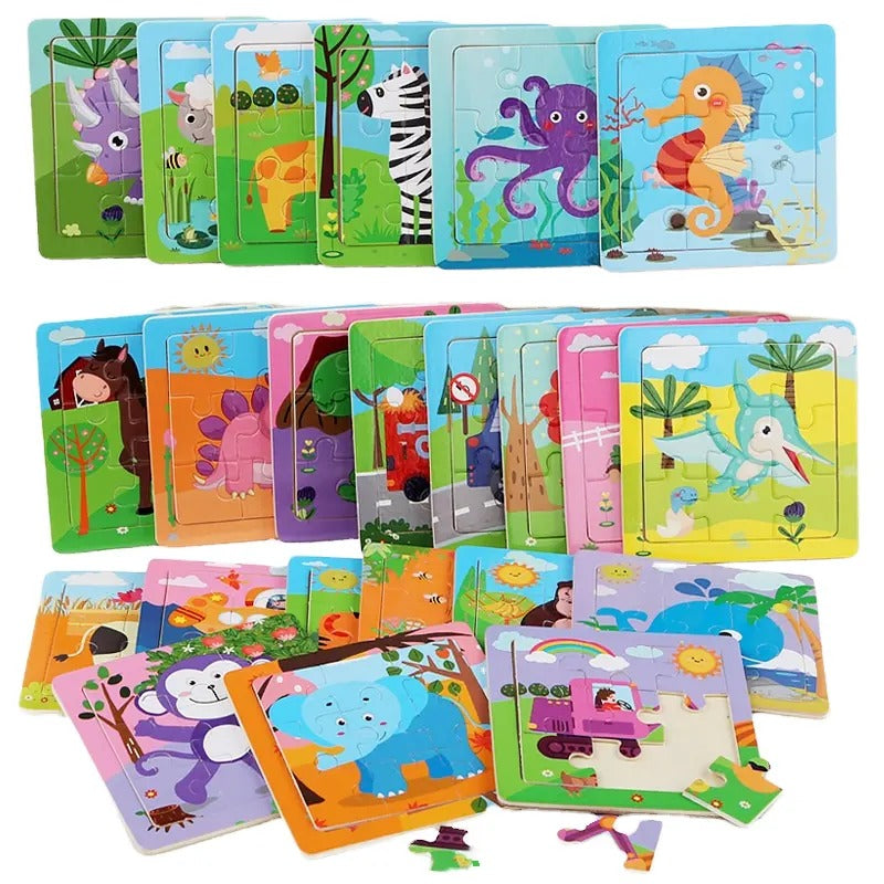 Wooden Jigsaw Puzzle Educational Board