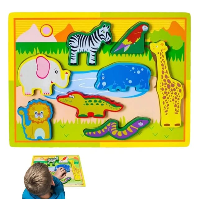 Wooden 3D Puzzle Sorting Educational Board