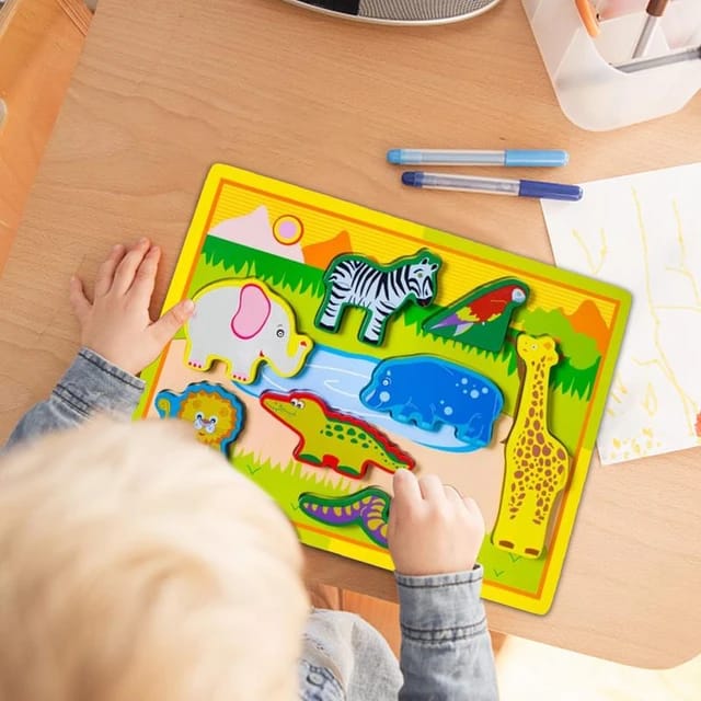 Wooden 3D Puzzle Sorting Educational Board