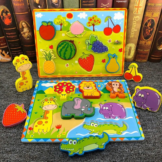 Wooden 3D Puzzle Sorting Educational Board