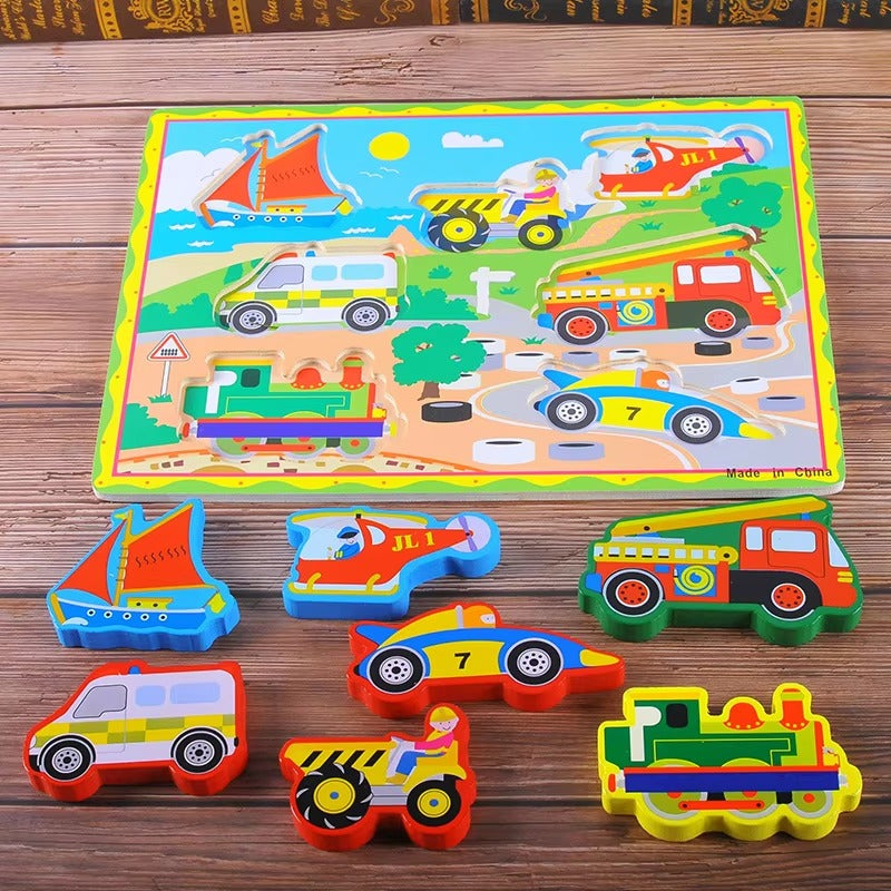 Wooden 3D Puzzle Sorting Educational Board