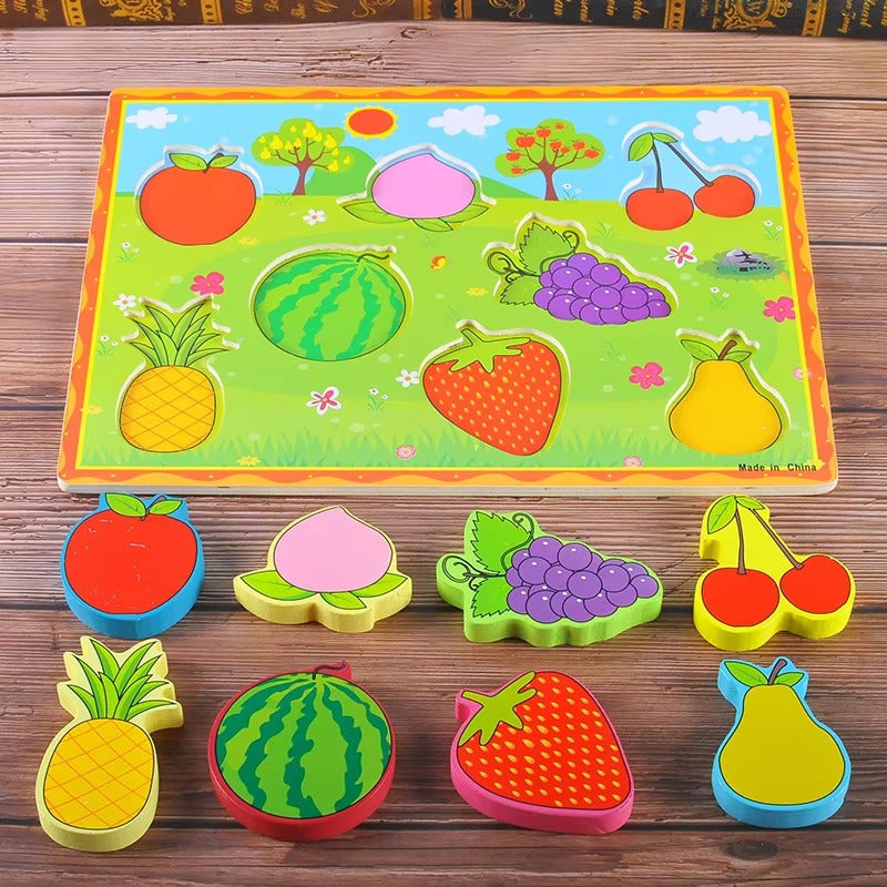 Wooden 3D Puzzle Sorting Educational Board