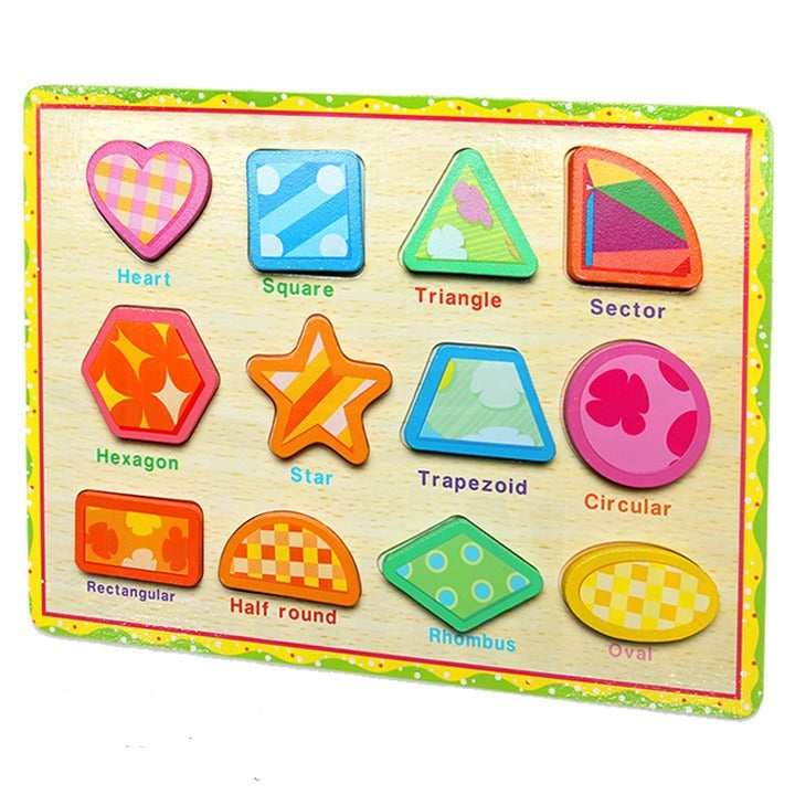 Wooden 3D Puzzle Sorting Educational Board