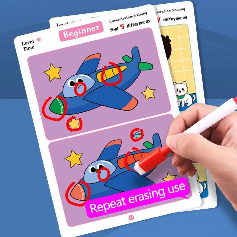 Montessori Find Difference In Flash Card Set