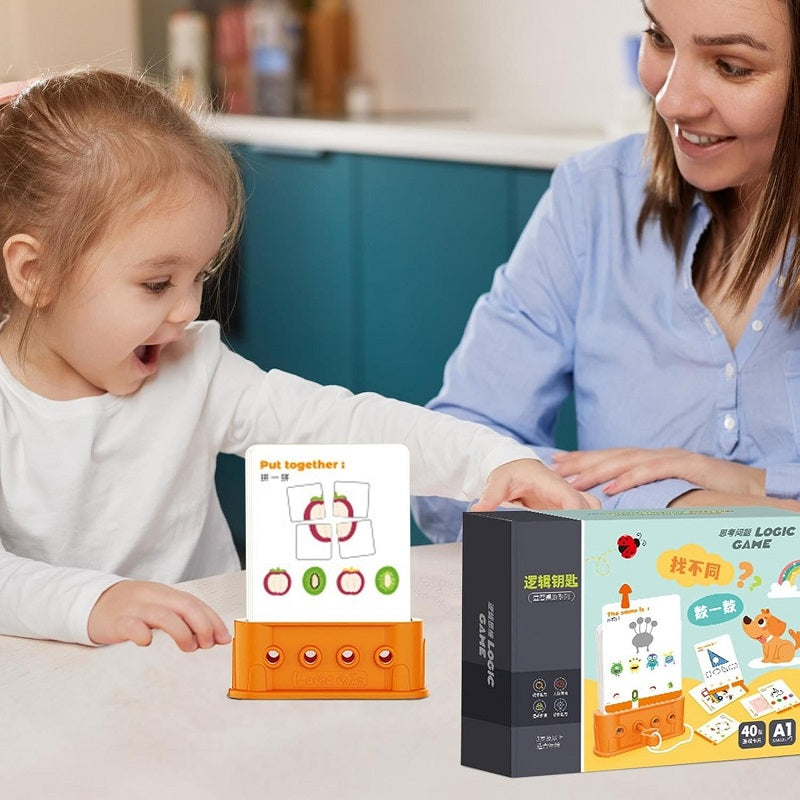 Montessori Logic Key Game With Flash Cards