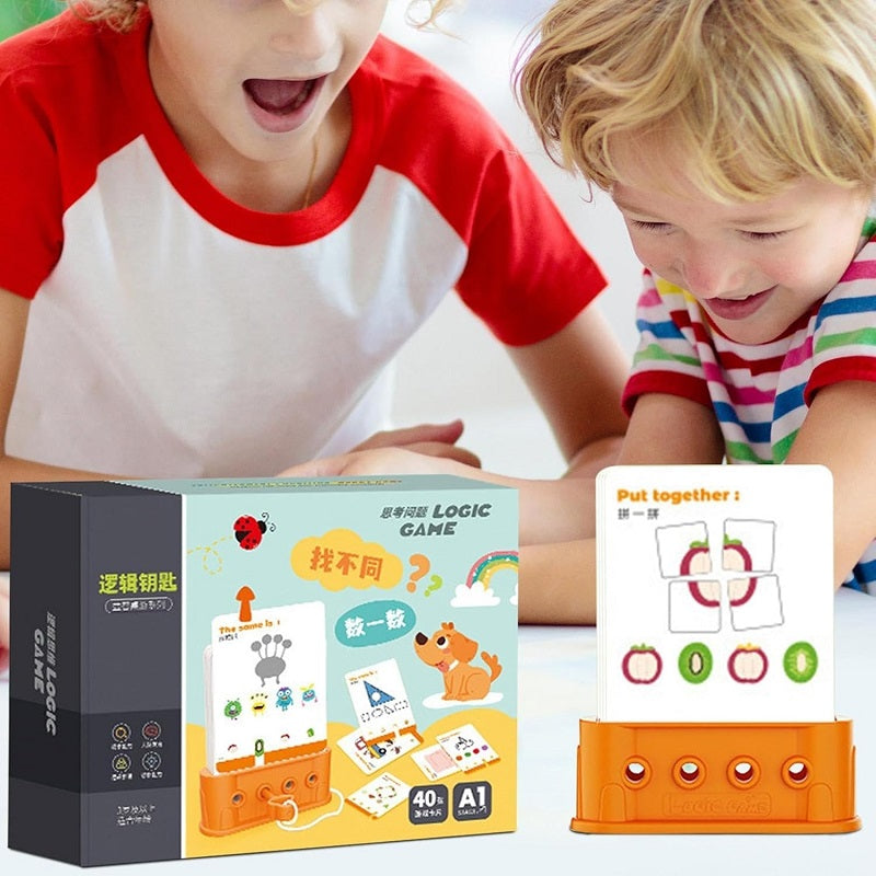 Montessori Logic Key Game With Flash Cards
