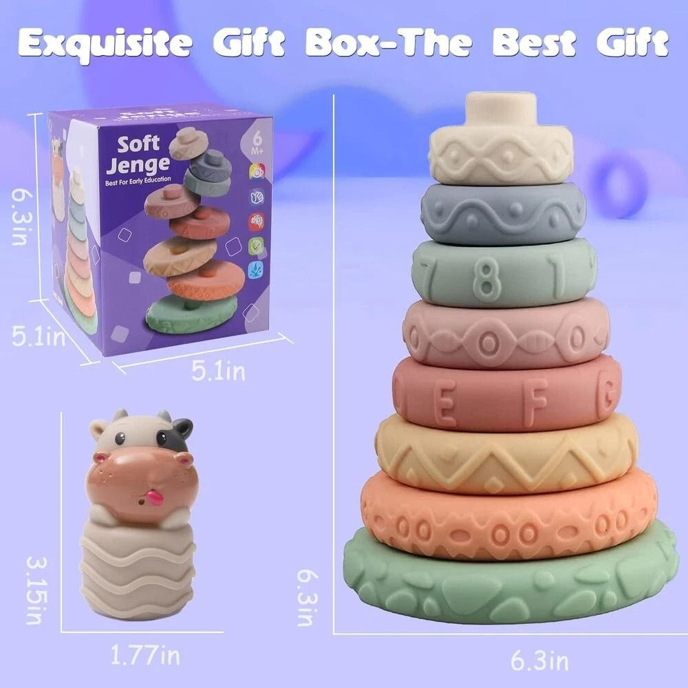 Soft Jenga Stacking Rubber Blocks Tower
