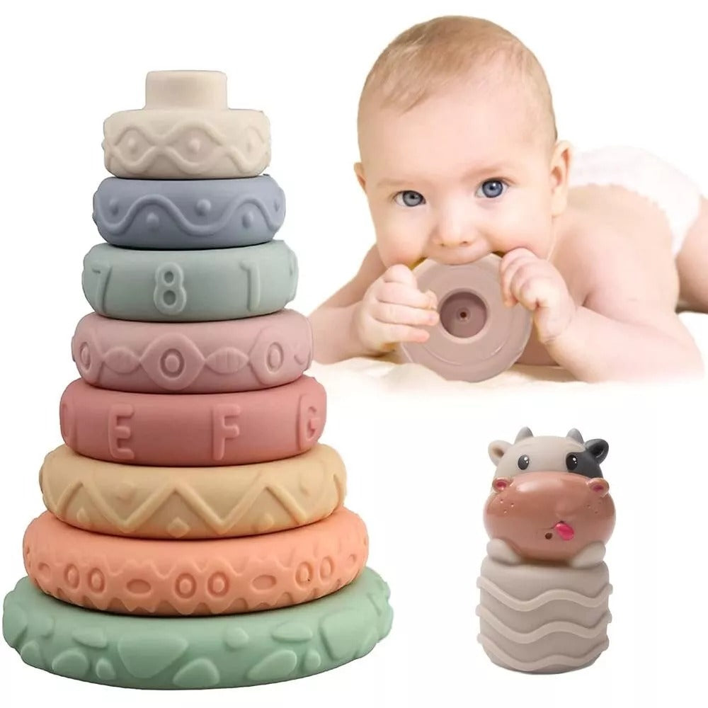 Soft Jenga Stacking Rubber Blocks Tower