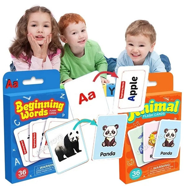 7-in-1 Early Learning Brain-Boosting Flash Card Set