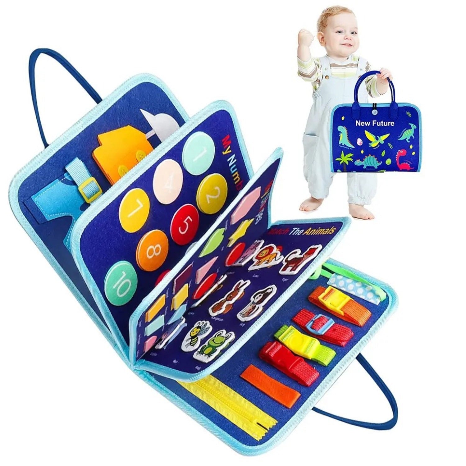 Montessori Folding Multifunctional Busy Book