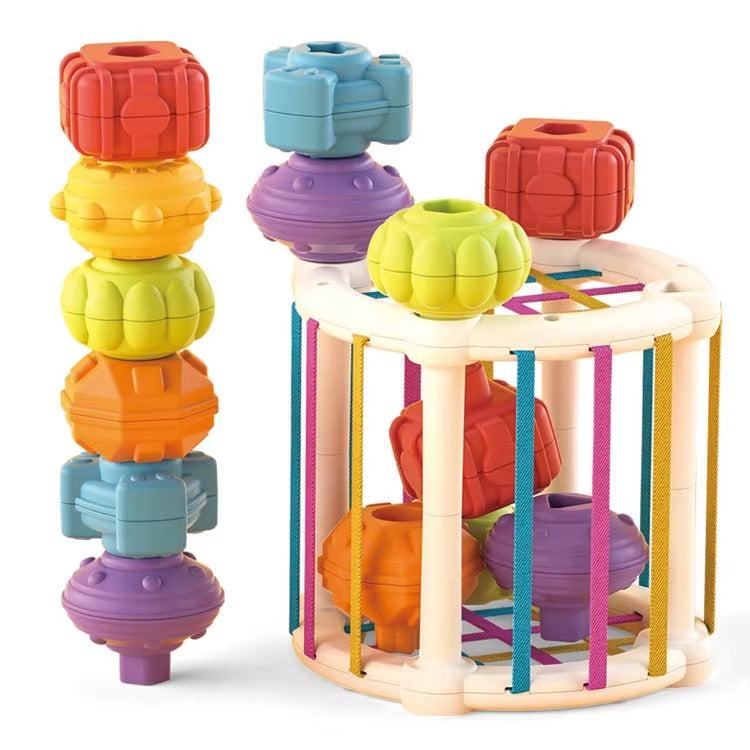 Montessori Learning About Shapes Cube Box