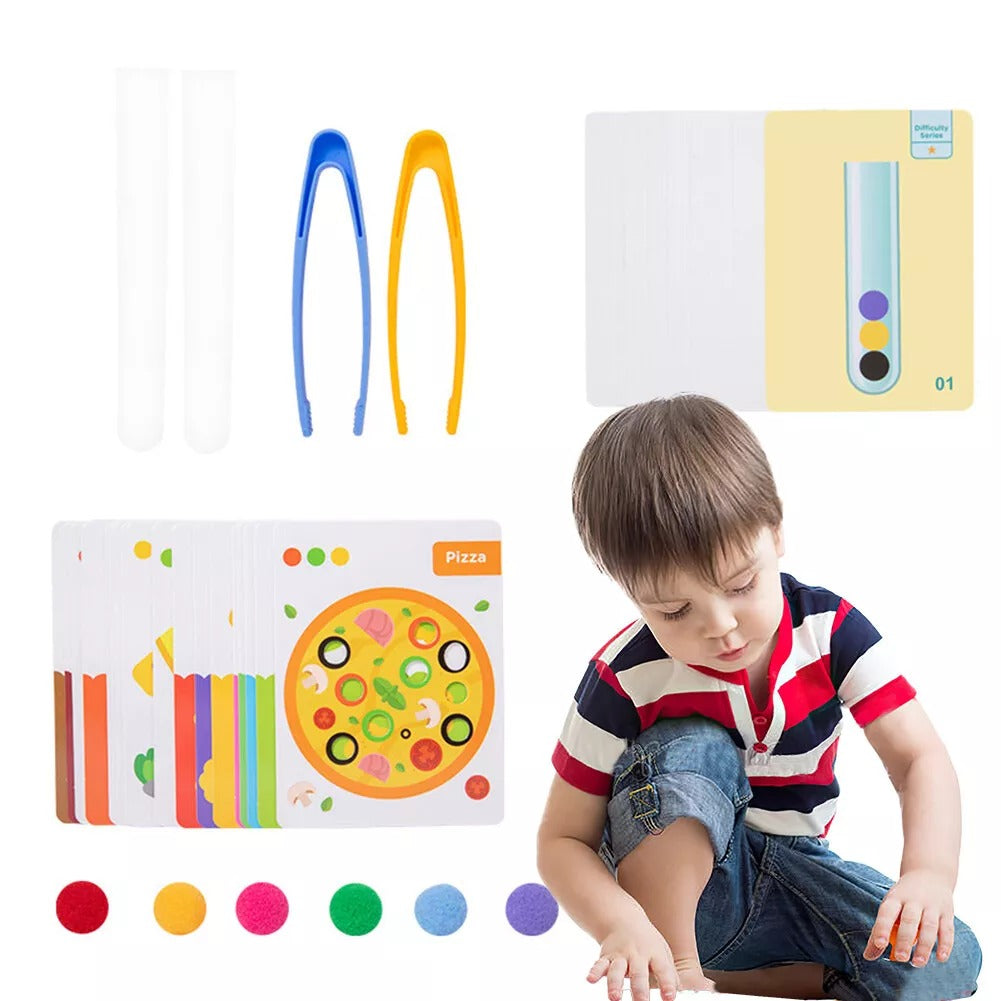 Clamp Plush Ball Counting With Flash Cards