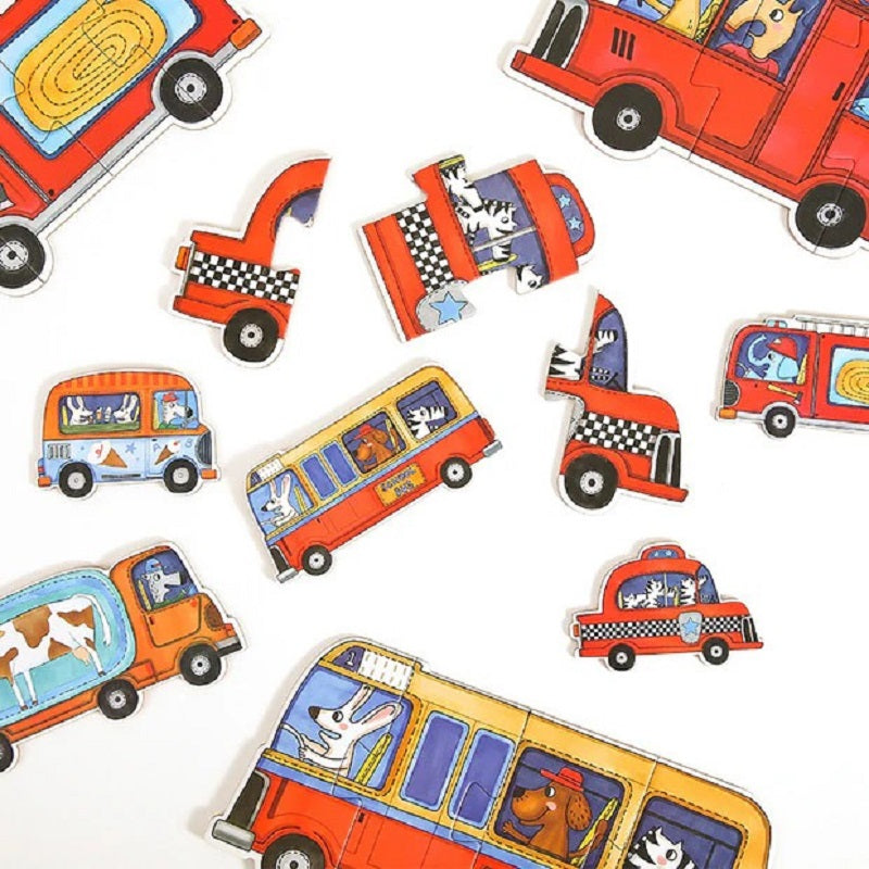 Wooden Colorful Jigsaw Puzzles Set