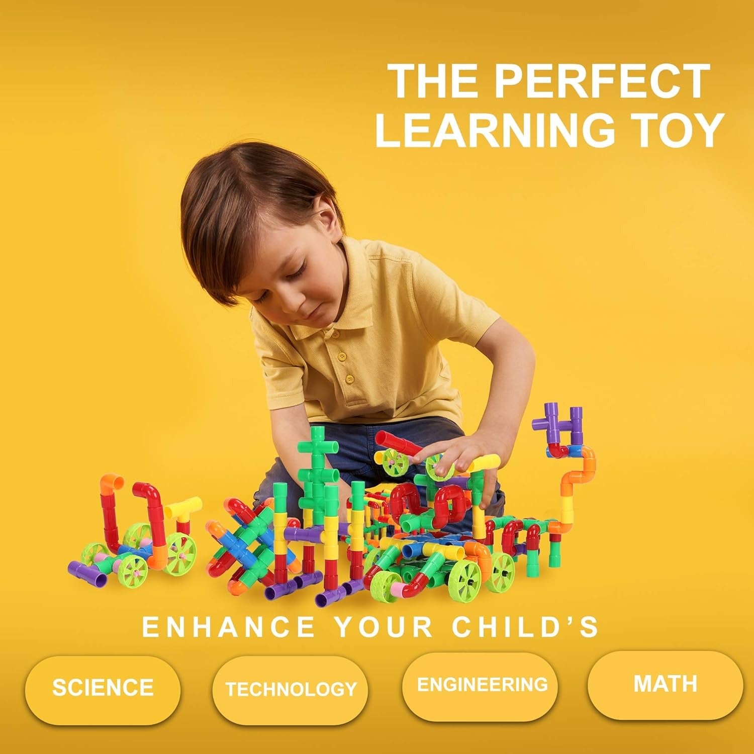 Creative Pipe Puzzle Building Blocks Set