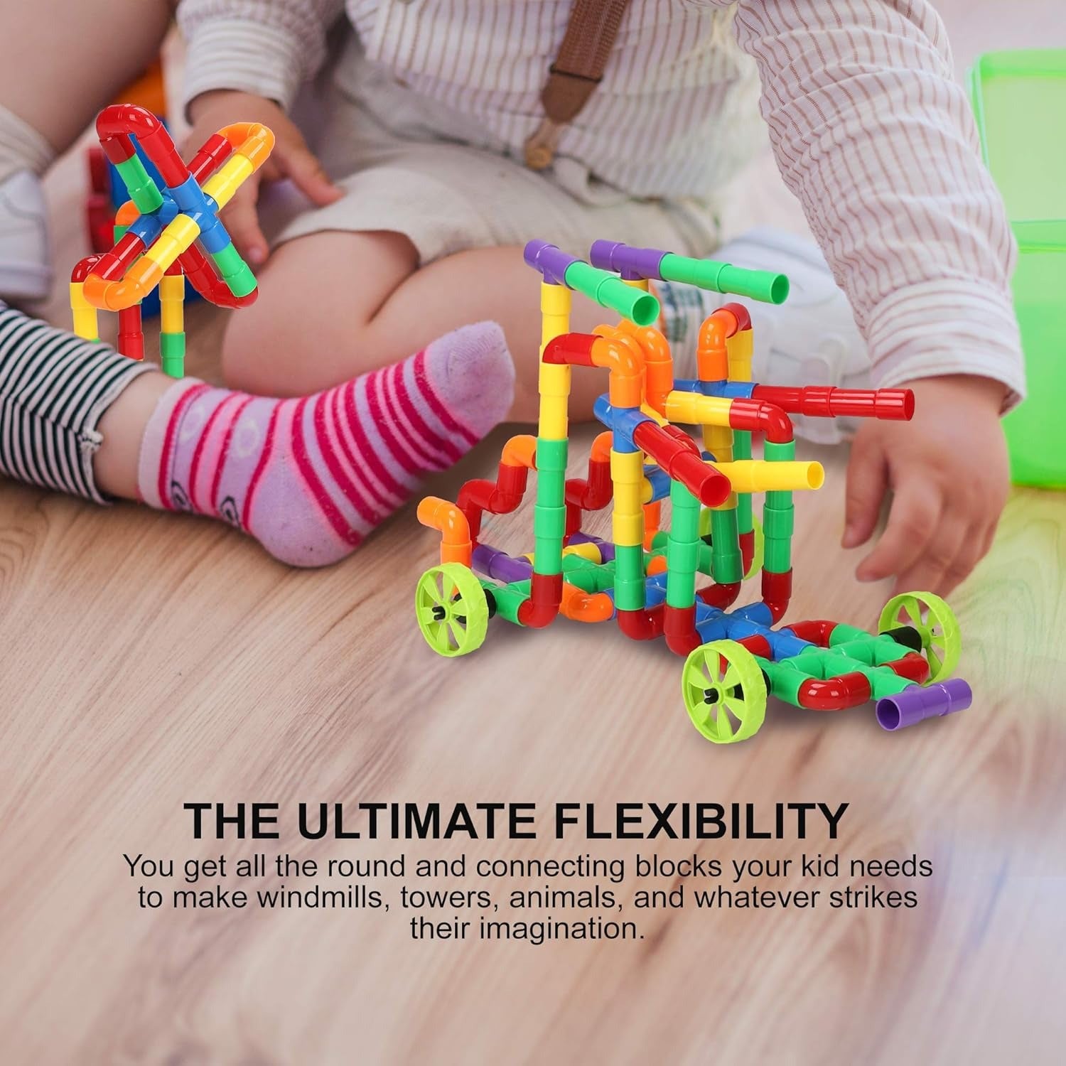 Creative Pipe Puzzle Building Blocks Set