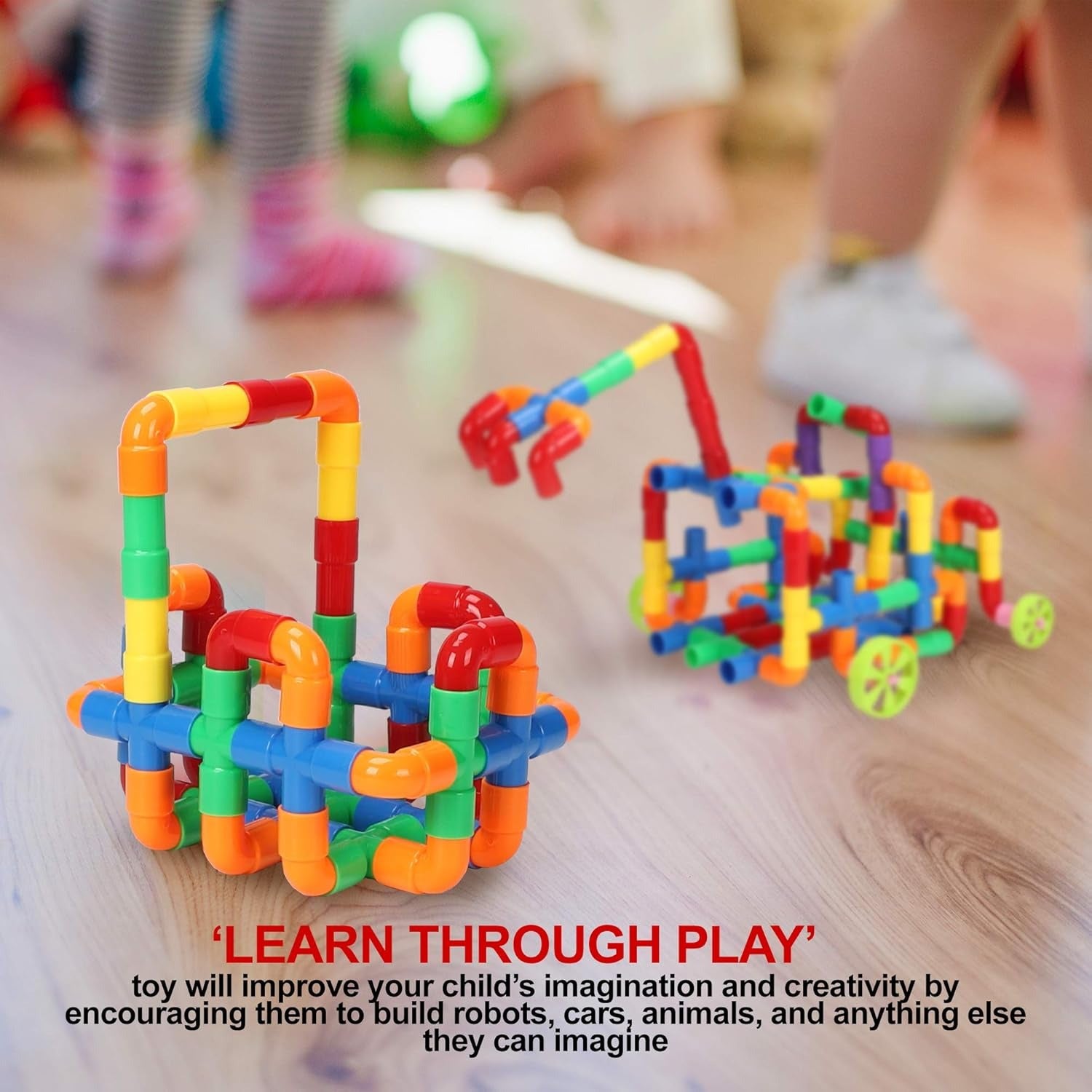 Creative Pipe Puzzle Building Blocks Set