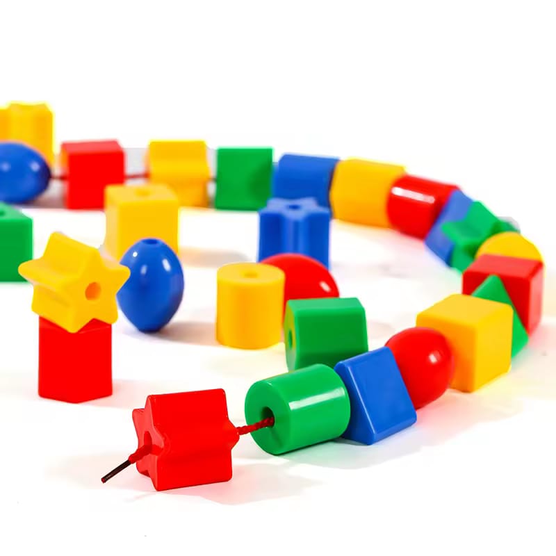 Block Beeds Creative Colorful Threading Beads & Block Set Pack Of 106 Pcs – MGT Toys