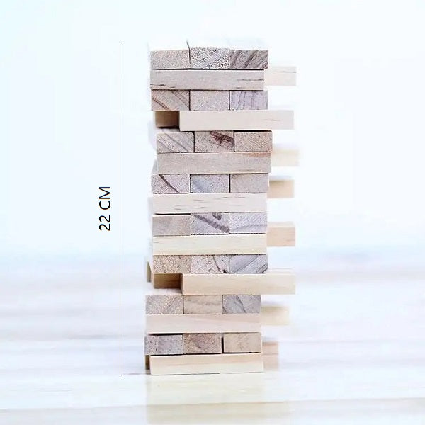 Wooden Classic Jenga Stacking Tower