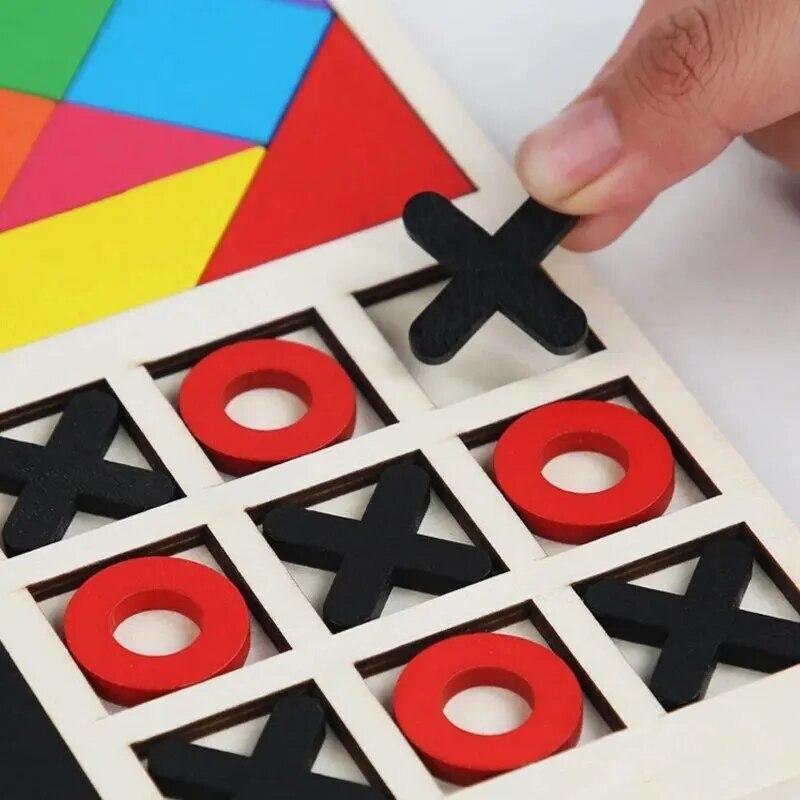 Wooden Rainbow 3 in 1 Puzzle Board
