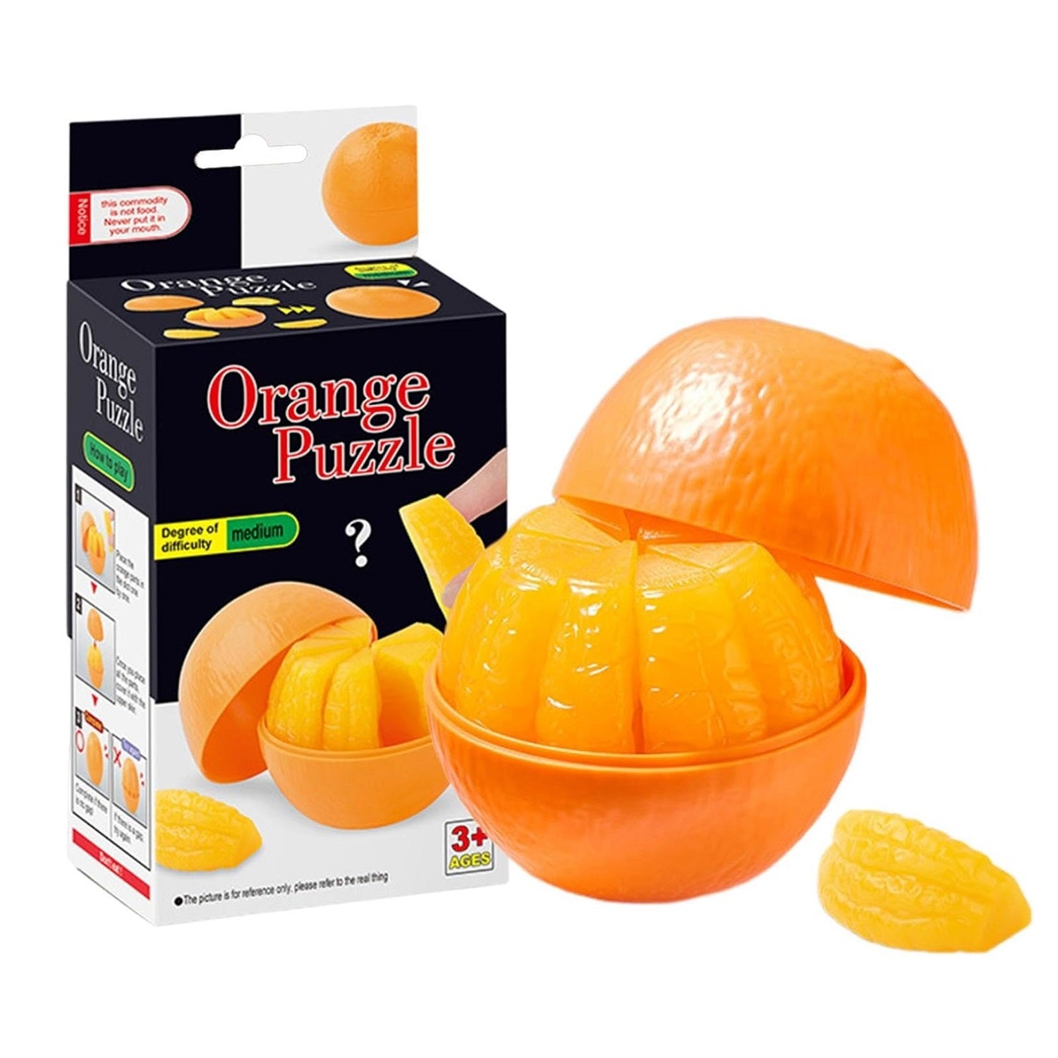 3D High Quality Orange Shape Puzzle