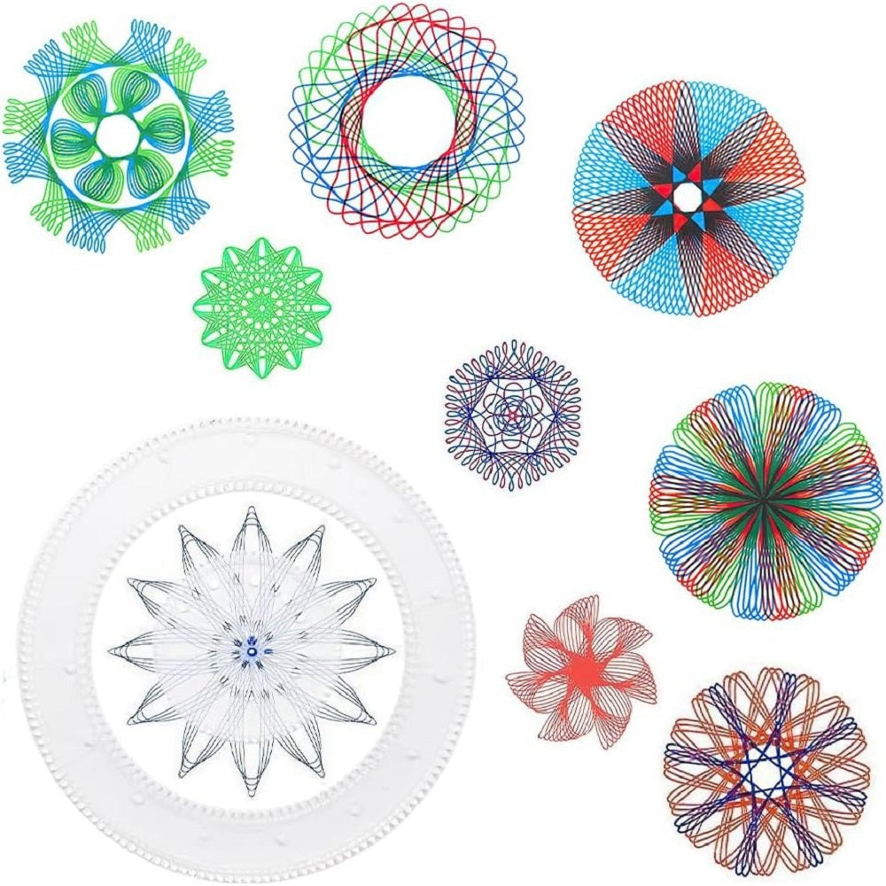 Spiral Design Art Stencils Drawing Kit