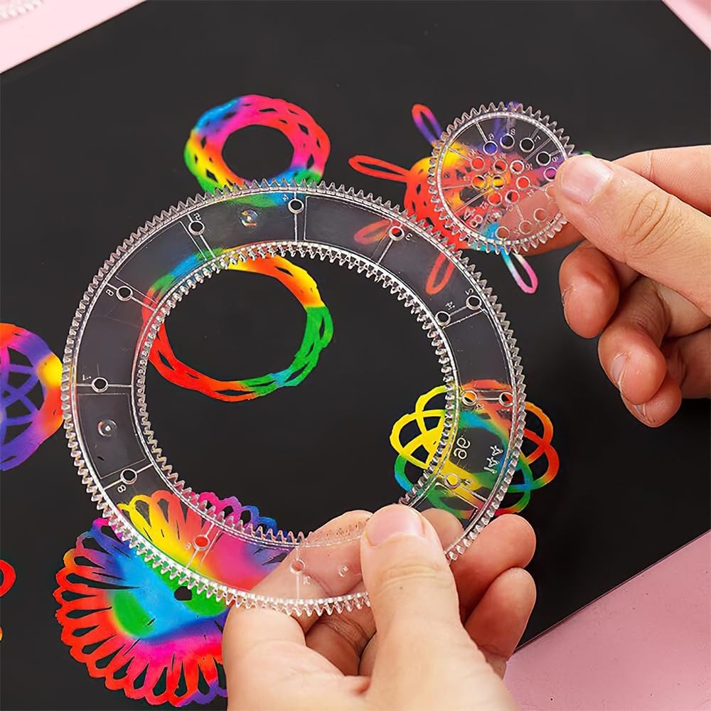 Spiral Design Art Stencils Drawing Kit