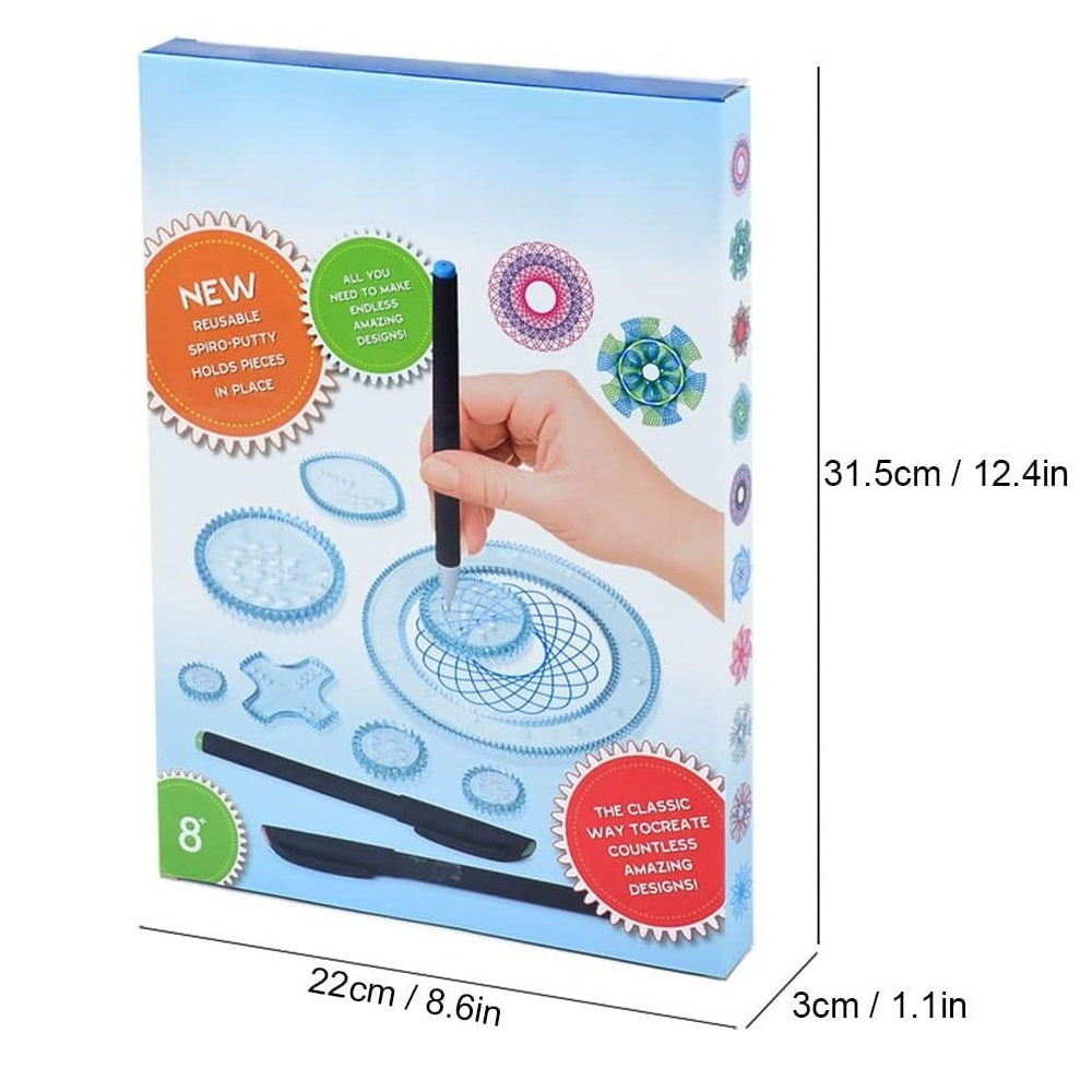 Spiral Design Art Stencils Drawing Kit