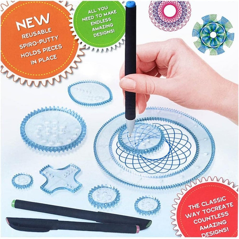 Spiral Design Art Stencils Drawing Kit
