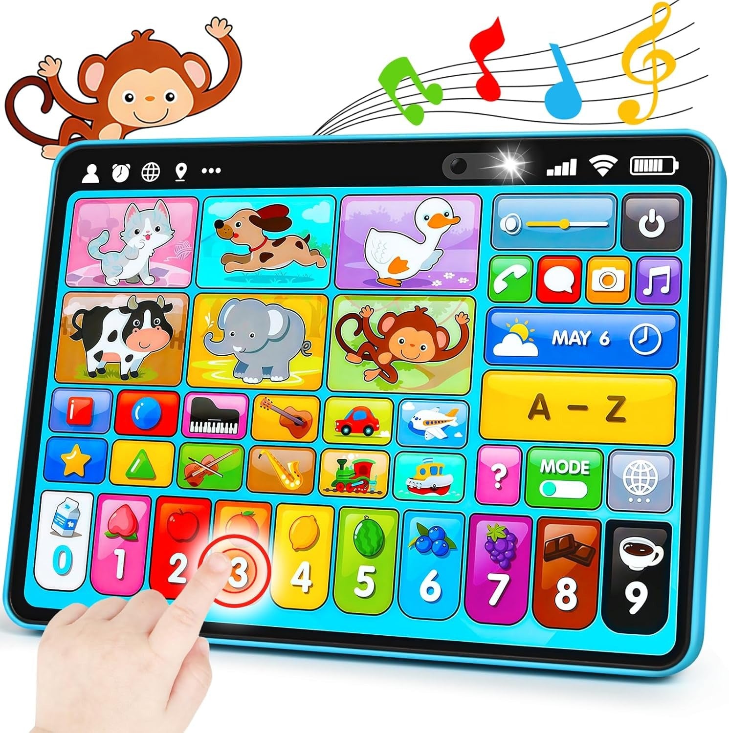 Musical Tablet With Lights & Animal Sounds