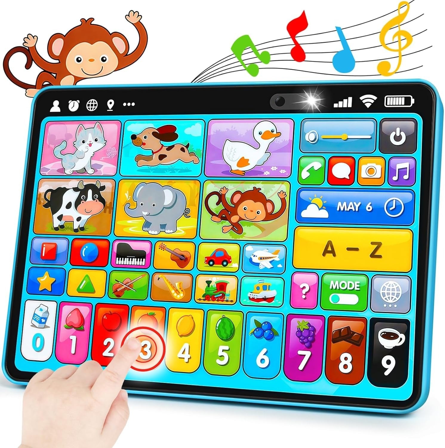 Musical Tablet With Lights & Animal Sounds