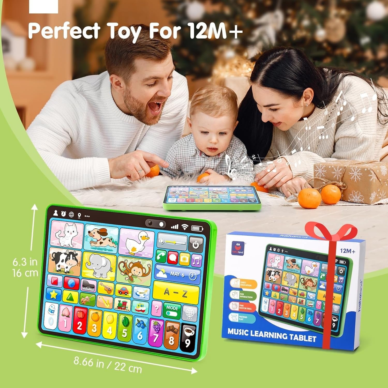 Musical Tablet With Lights & Animal Sounds