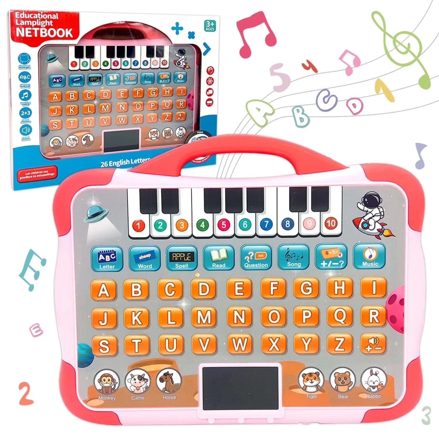 Musical 2in1 Computer Piano With Lcd Screen