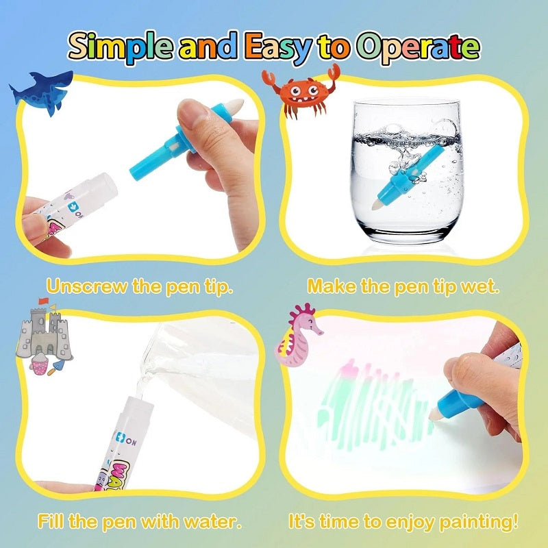 Color Magic Water Canvas Drawing Mat