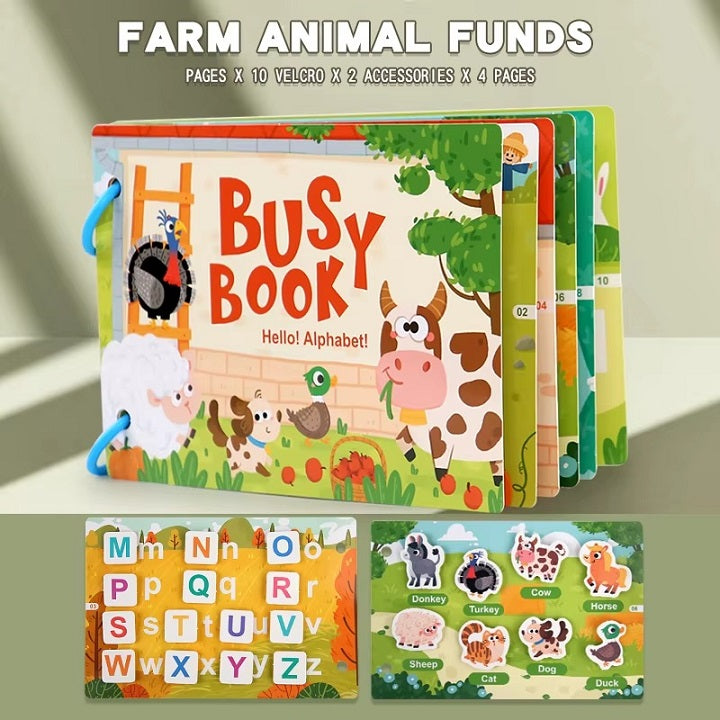 Montessori Early Educational Activity Busy Book