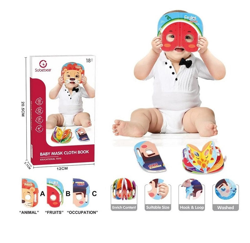 Funny Faces Soft Cloth Book Mask