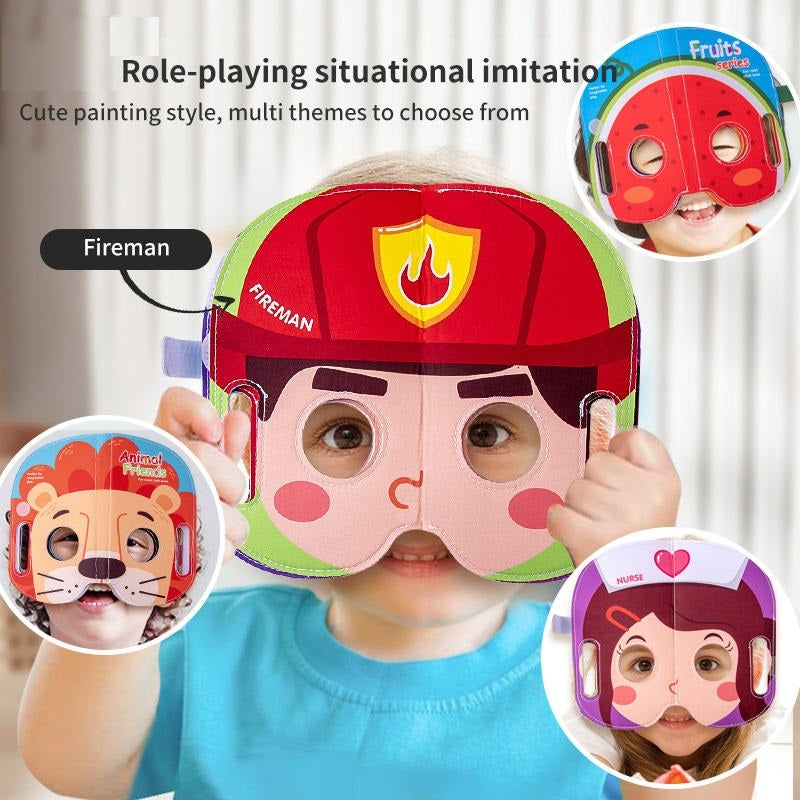 Funny Faces Soft Cloth Book Mask