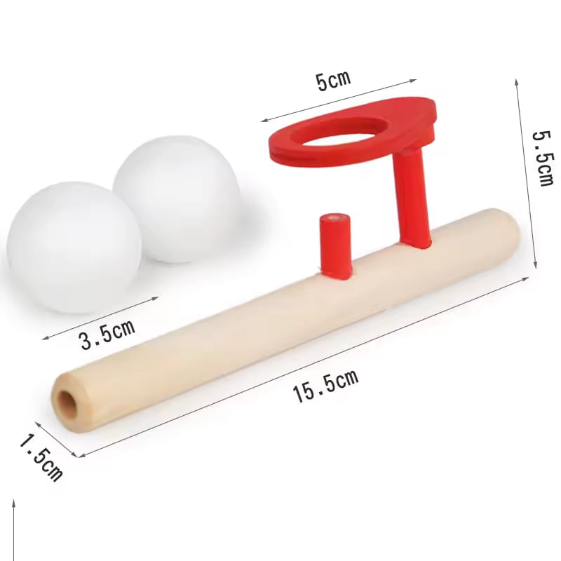 Wooden Floating Blowing Ball Game