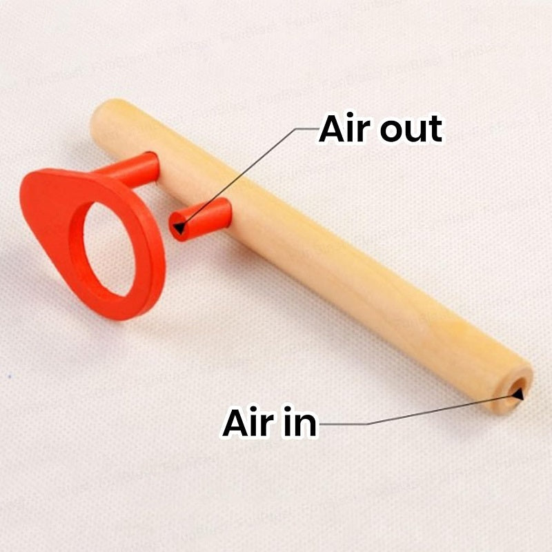 Wooden Floating Blowing Ball Game