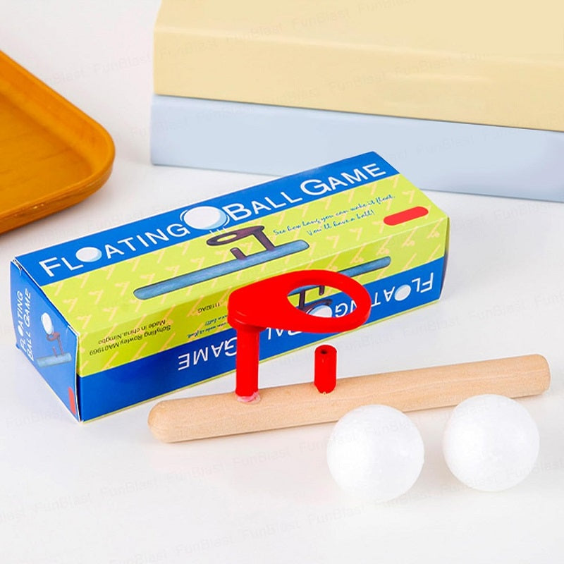 Wooden Floating Blowing Ball Game