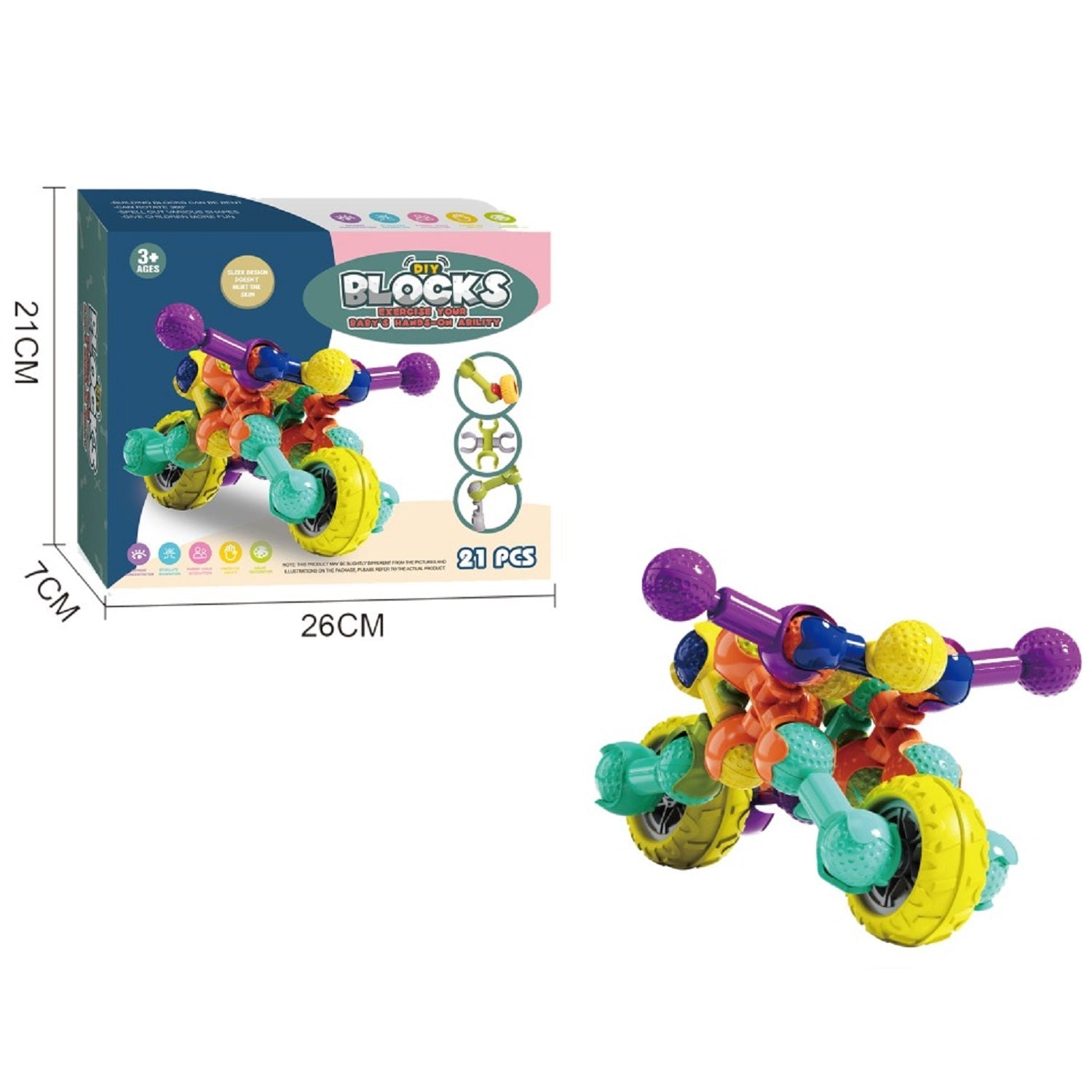 DIY Bike Theme Costruction Building Blocks