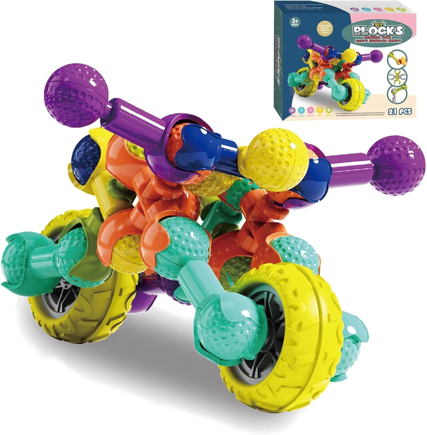 DIY Bike Theme Costruction Building Blocks