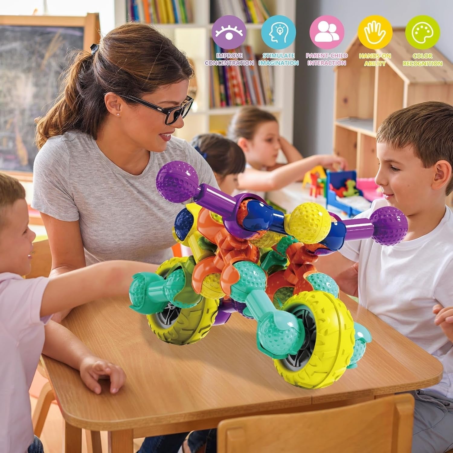 DIY Bike Theme Costruction Building Blocks