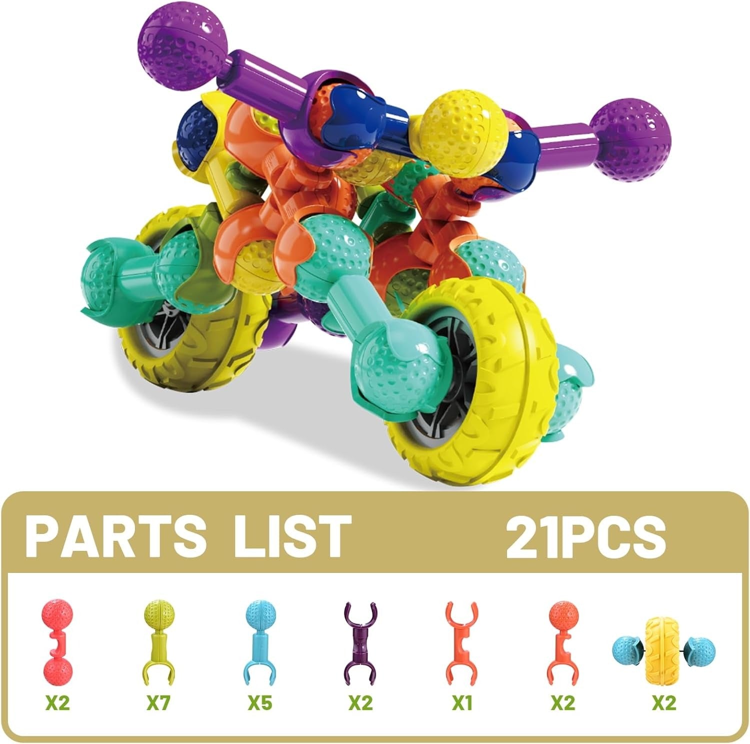 DIY Bike Theme Costruction Building Blocks