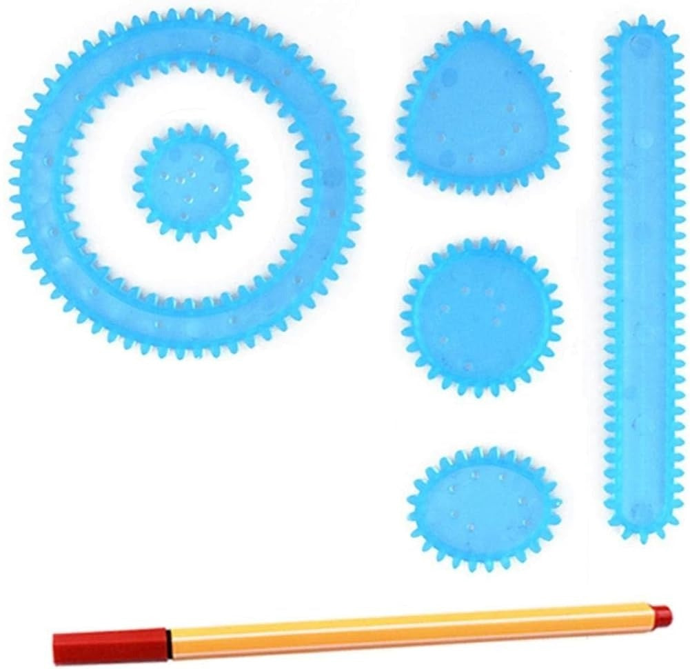 Spiral Style Design Art Stencils Drawing Kit