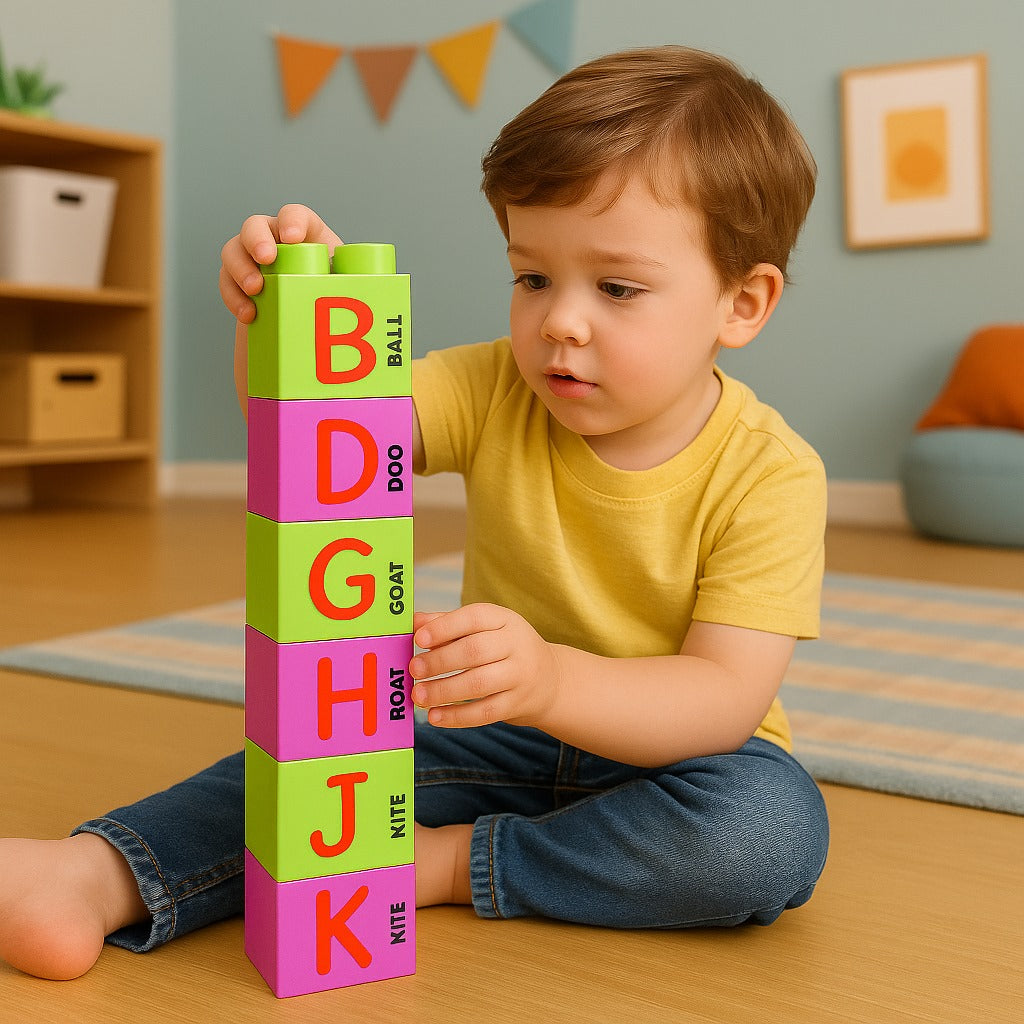 Multicolor Capital Alphabets Big Building Blocks
